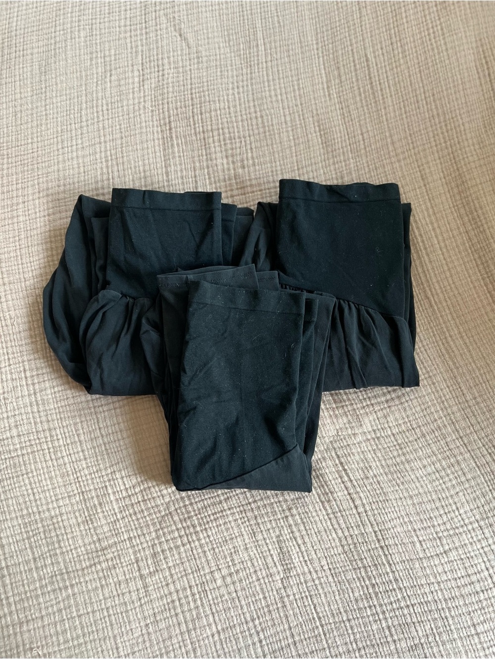 Lot of 3 Motherhood Maternity Basic Secret Fit Belly Leggings, Large - Picture 2 of 2